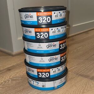 Six Diaper Genie Refill Packs